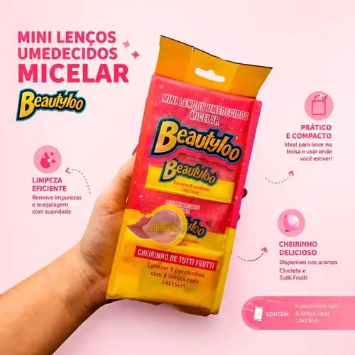 Mini Lenços Umedecidos Micelar Beautyloo