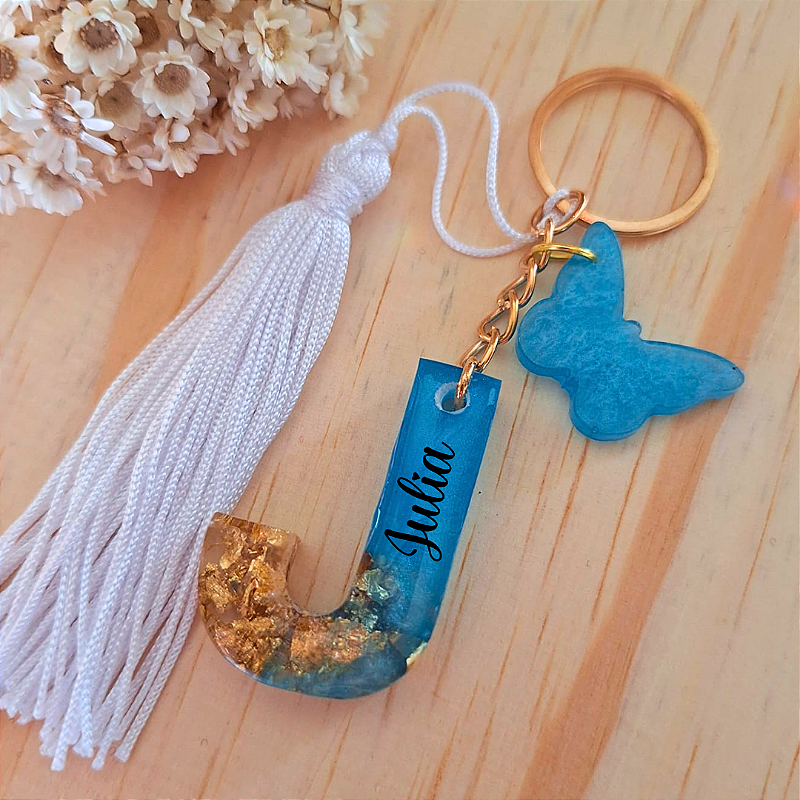 Chaveiro Letra Minimalista - Personalizado