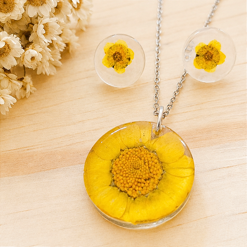 Conjunto - Margarida e Narciso amarelo
