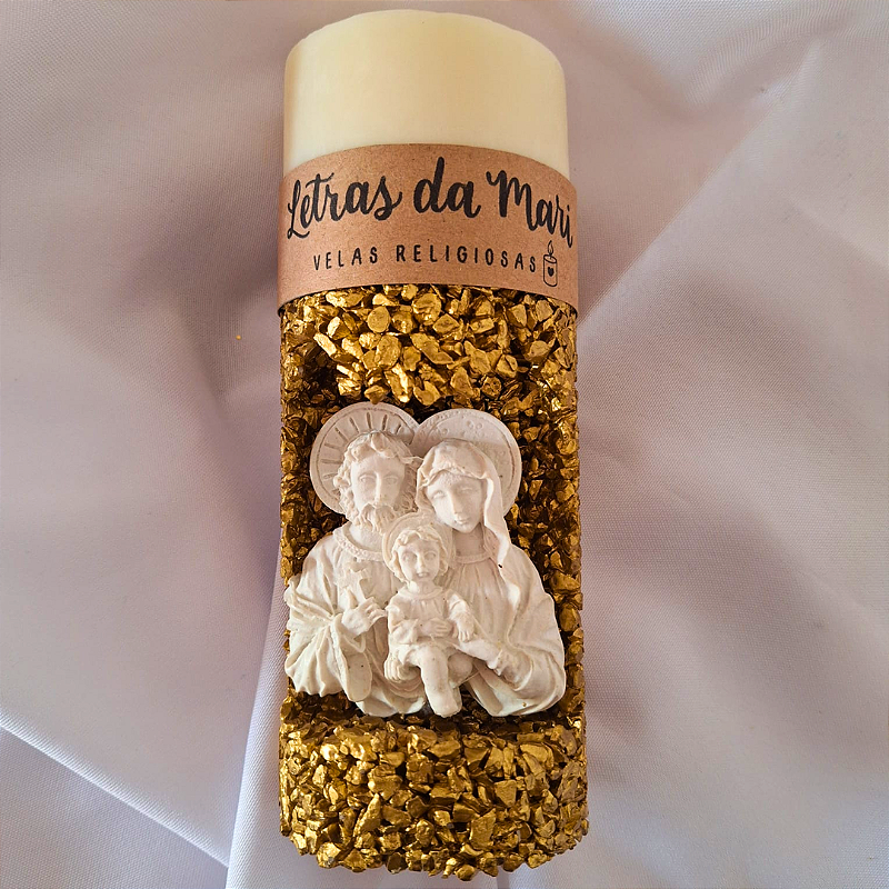 Vela oratório - Sagrada Família - Dourado