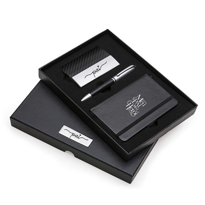 KIT EXECUTIVO 3 PÇS PERSONALIZADO (DIA DOS PAIS)