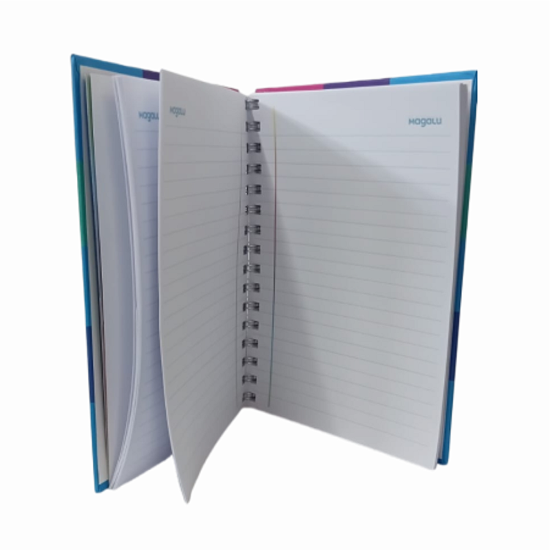 Caderno A5 - capa dura personalizado - 50 unidades