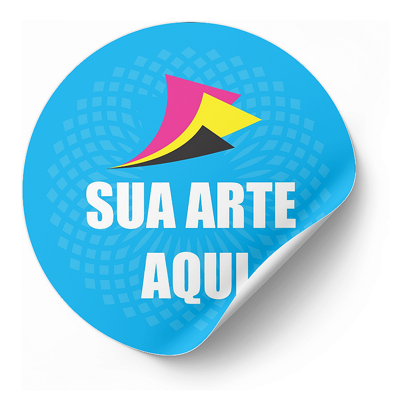 ADESIVO DE PAPEL 4 CM - CARTELA COM 60 UNIDADES