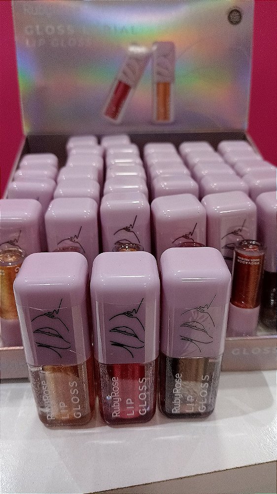 Lip Gloss Ruby Rose Brilho para Lábios