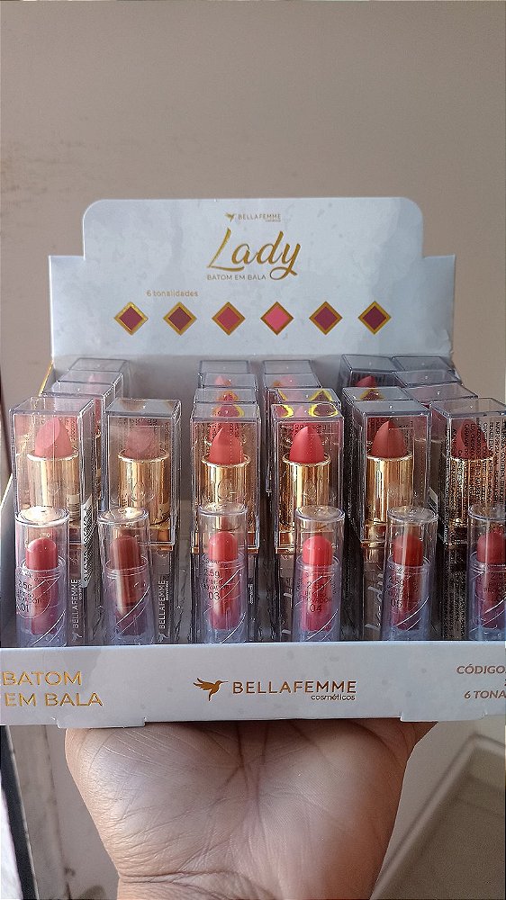 Batom Lady Bella Femme 6 cores