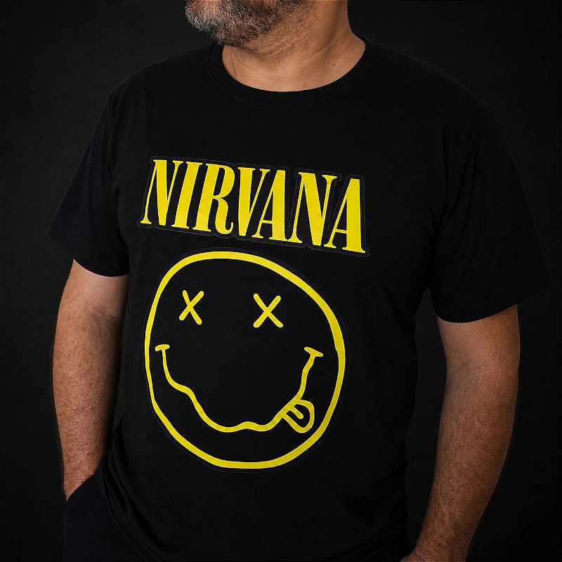 Camiseta Nirvana - Smiley