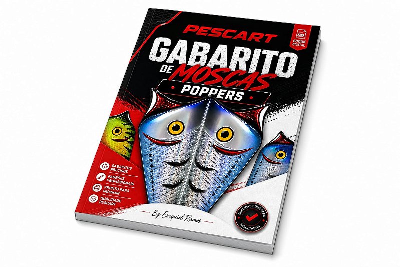 Ebook Gabarito de Moscas Pescart Poppers