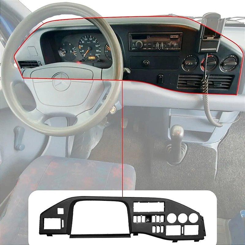 Capa Moldura Acabamento Painel Sprinter 310 312 1997 À 2002