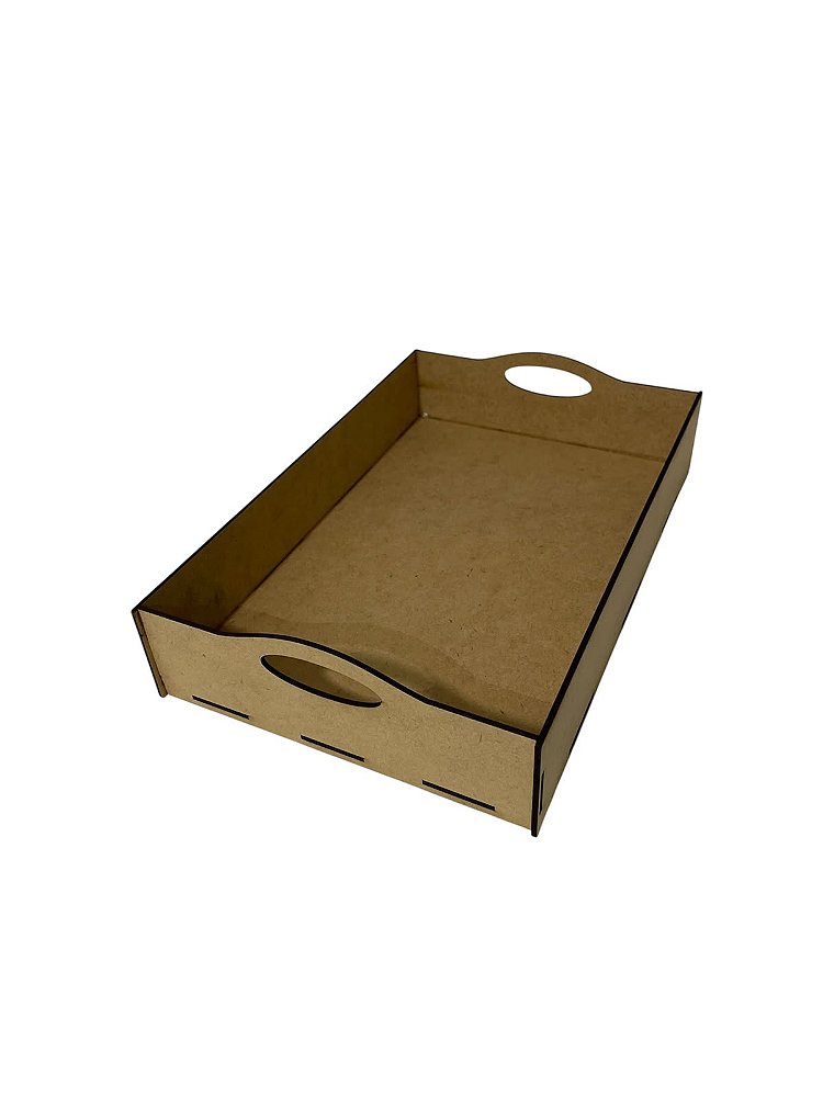 Kit Bandeja MDF Cru 30X20X6CM Presentes/Cestas 5 Unidades