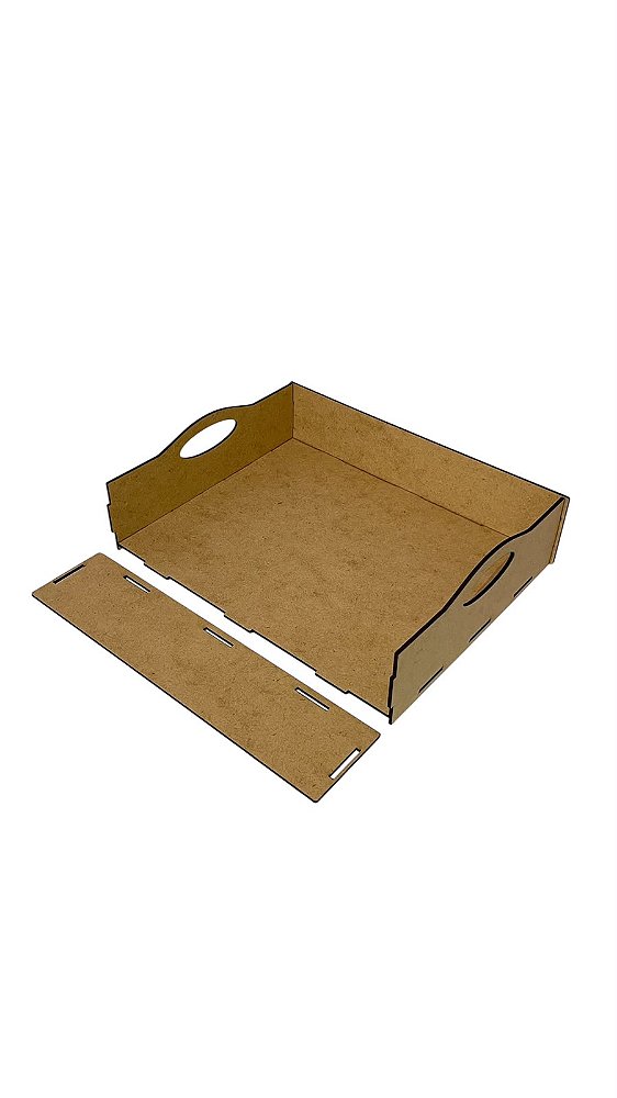 Kit Bandeja MDF Cru 30X25X6CM Presentes/Cestas 5 Unidades