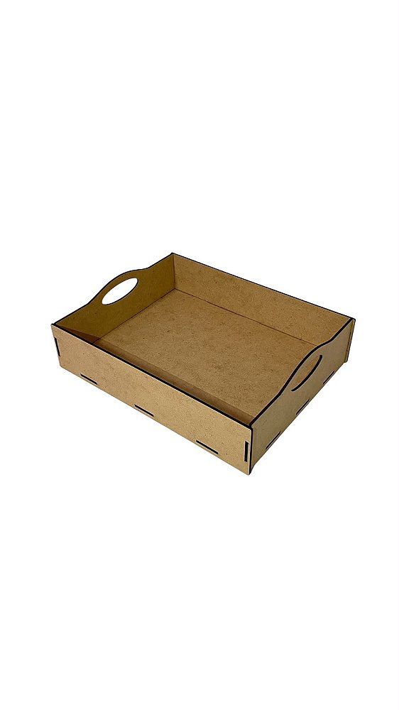 Kit Bandeja MDF Cru 30X25X6CM Presentes/Cestas 5 Unidades