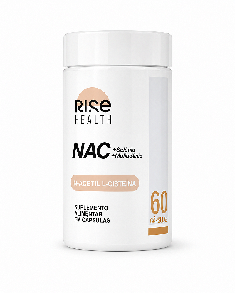NAC N-Acetil L-Cisteína + Selênio + Molibdênio - Suplemento Alimentar - 60 Cápsulas