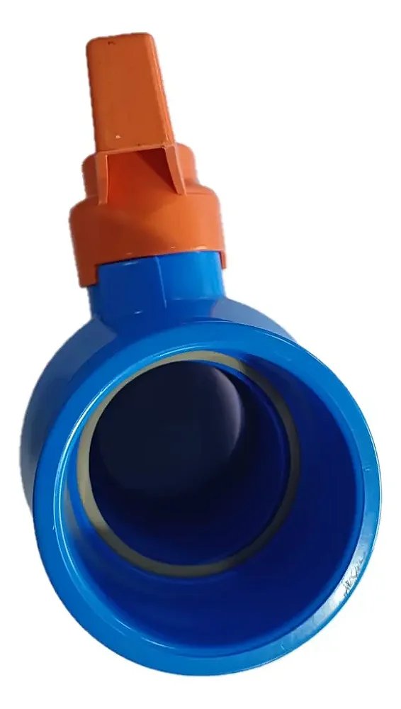 Registro esfera soldável 50 mm PVC azul