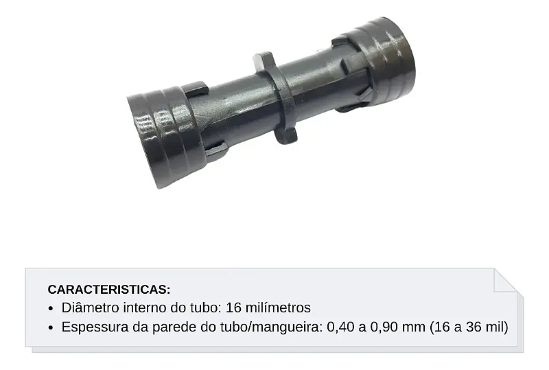 Kit União 16mm para Mangueiras - 50un