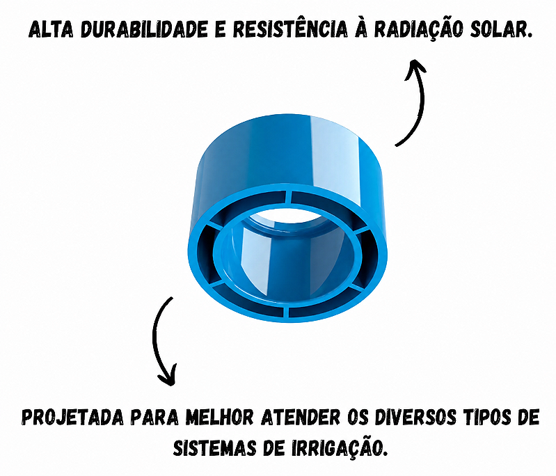 Bucha Pvc Irrigação Soldável Dn 75 X 50mm