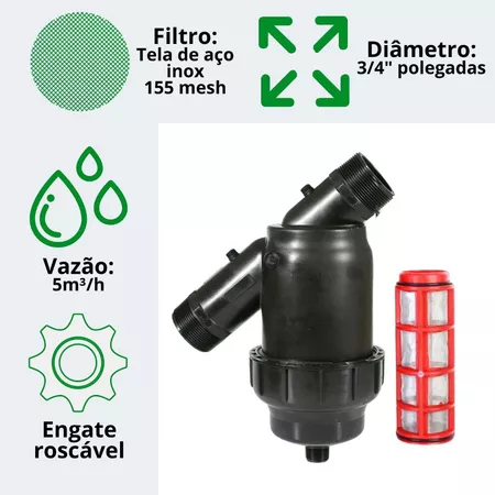 Filtro de Tela 3/4"