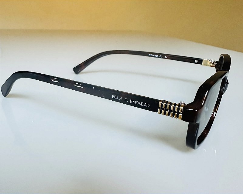 Óculos de sol Austri retangular marron camuflado - acetato