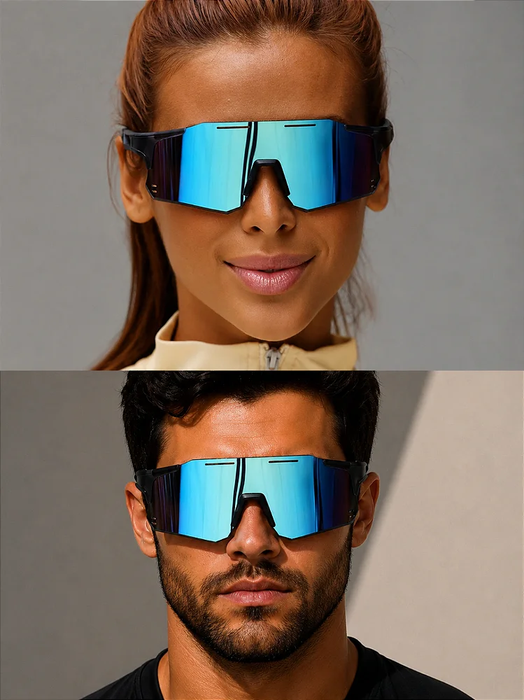 Óculos de sol esportivo Circuit 2.0 azul com preto