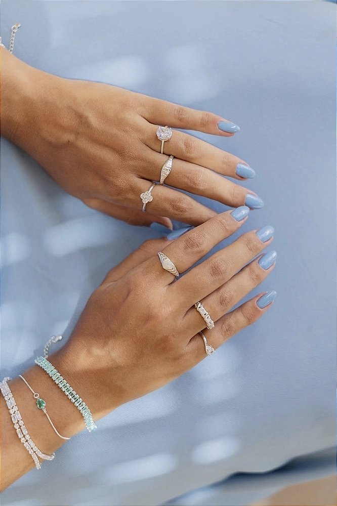 Pulseira Riviera Prata 925 – Pedras Corte Retangular