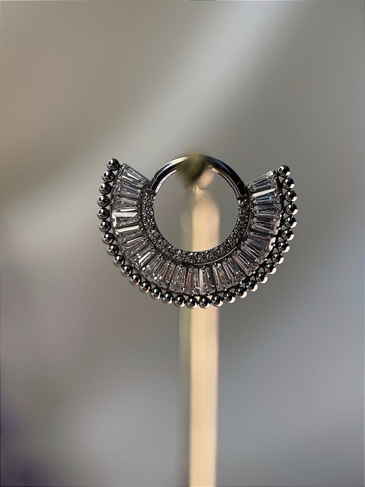 Piercing Segmento Frontal Titânio 1.2x8mm