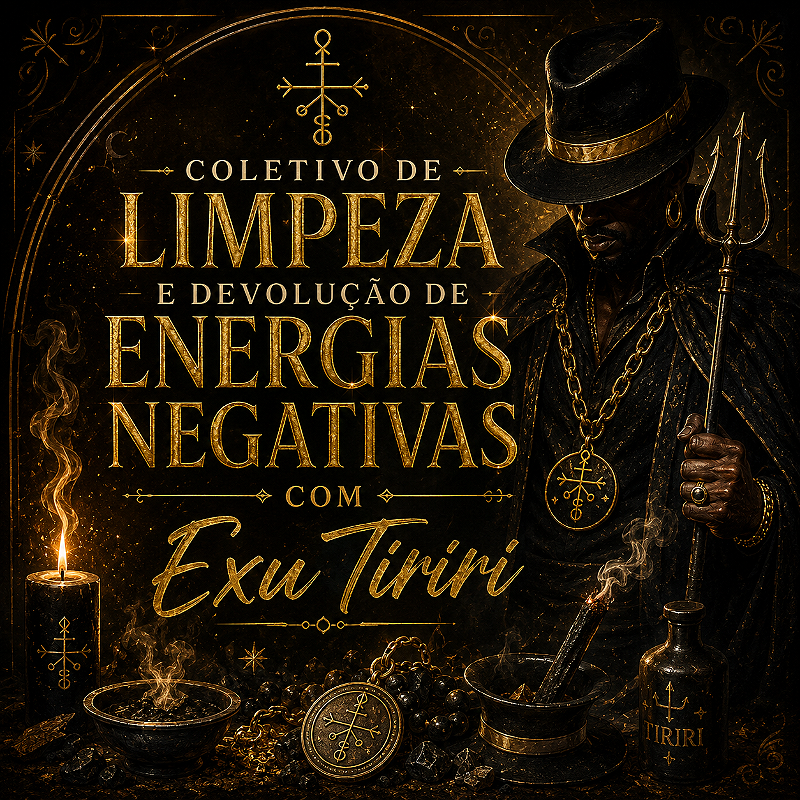 Coletivo de Limpeza e Devolução de Energias negativas - COM EXU TIRIRI! 14/08