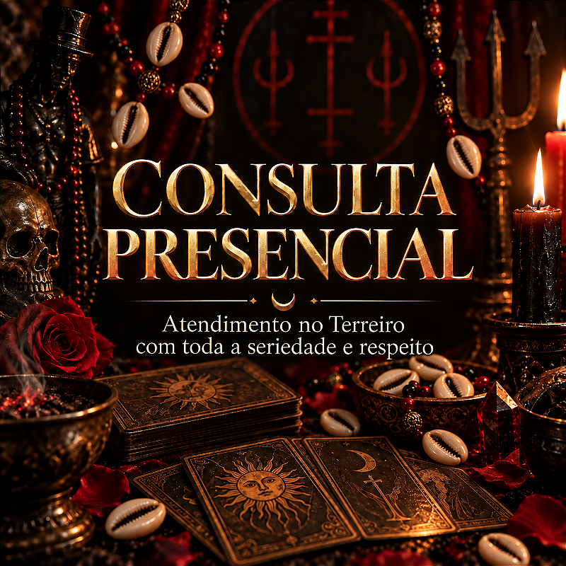 CONSULTA COMPLETA PRESENCIAL- ORÁCULO DE KIMBANDA OU TAROT