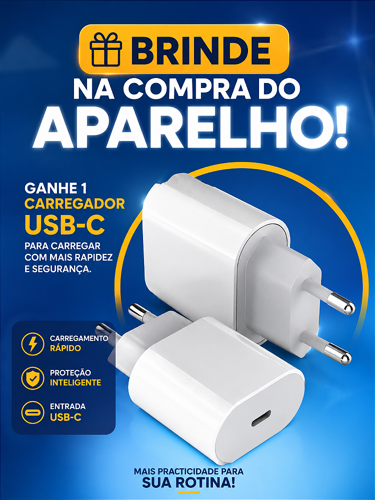 iPhone 17 Pro 256GB Laranja + brinde carregador tipo C