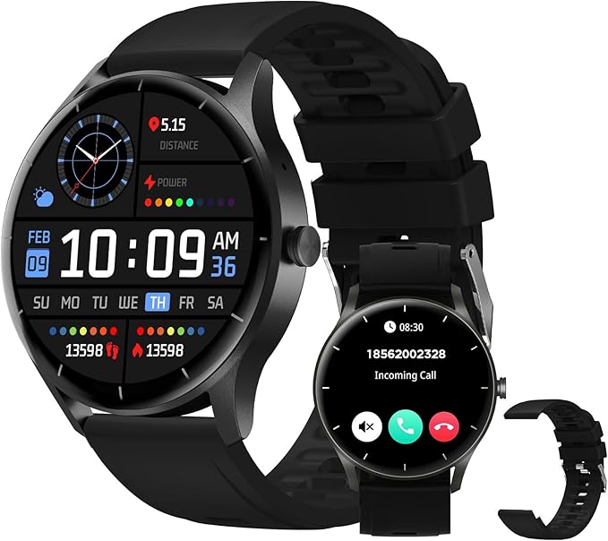 Smartwatch PEJE com Pulseira Extra – Tela Touch HD 1.28”
