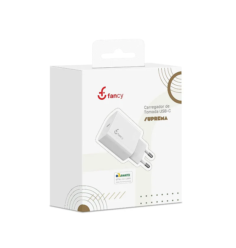 Carregador Tipo C 20W Fancy Branco