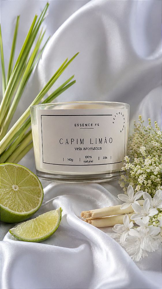 Vela Aromática Capim Limão