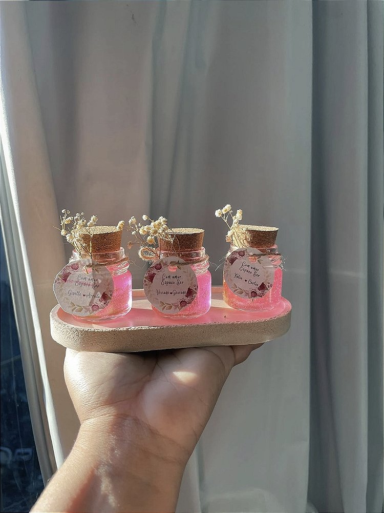 Vela Mini Pote Geleinha Decorativa