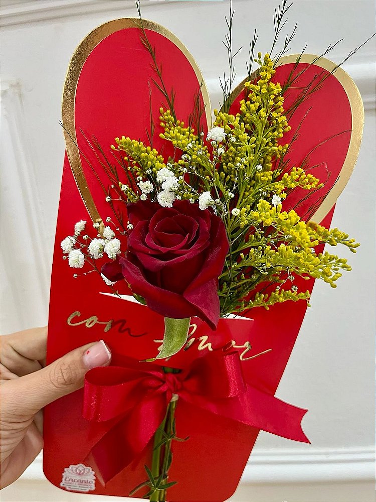 Arranjo rosa unitária luxo
