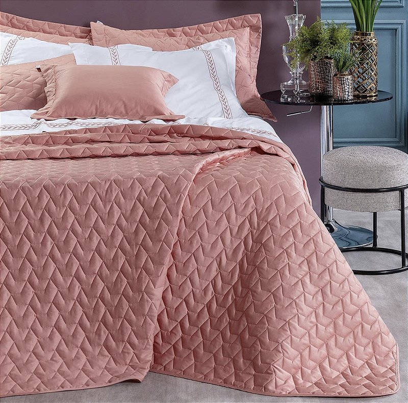 Cobre Leito Luxury Arezzo Queen 3 Peças Juma Enxovais – Percal 400 Fios Acetinado