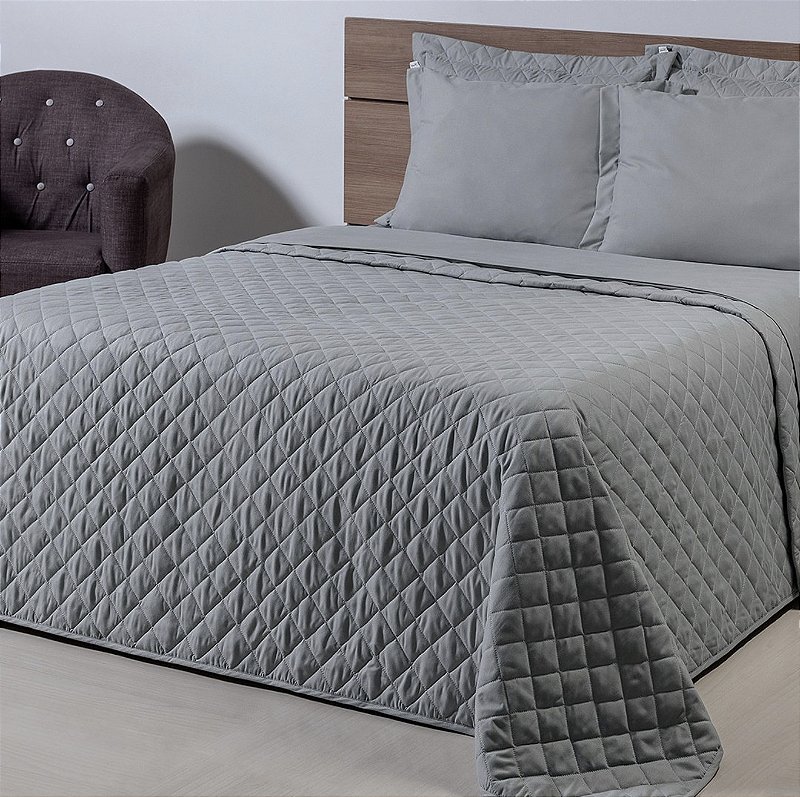 Cobre Leito Platino Queen – Percal 400 Fios | Dupla Face, Sofisticação e Conforto