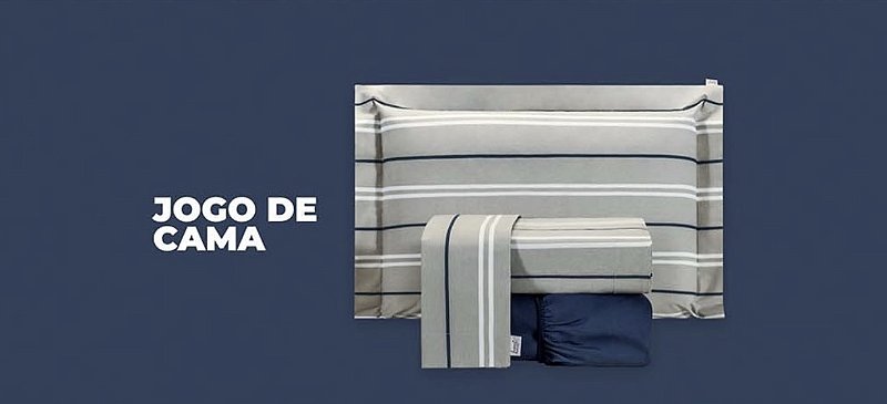Jogo de Cama Casal Ambience Scott Juma Percal 200 Fios 100% Algodão — 04 Peças