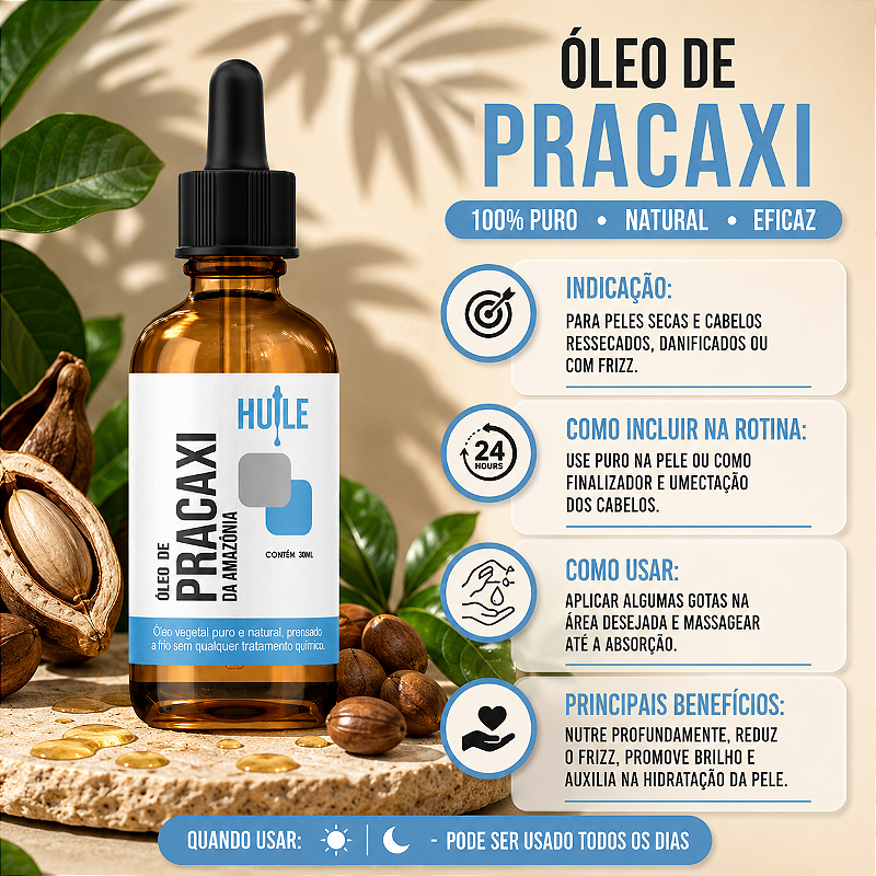 Kit 2x Óleo de Pracaxi da Amazônia