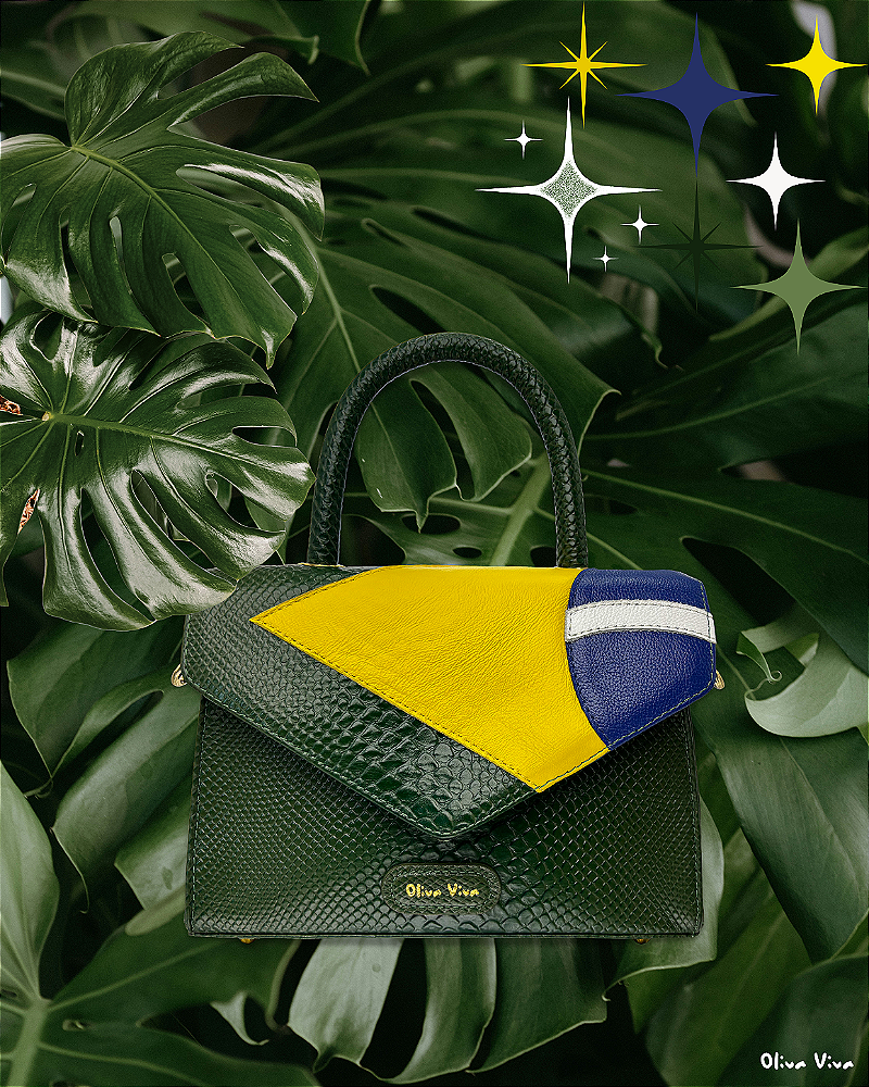Bolsa Brasil Vereda Tropical Couro Legítimo - Brasilidade que Inspira