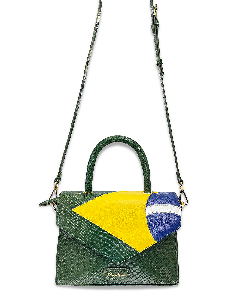 Bolsa Brasil Vereda Tropical Couro Legítimo - Brasilidade que Inspira