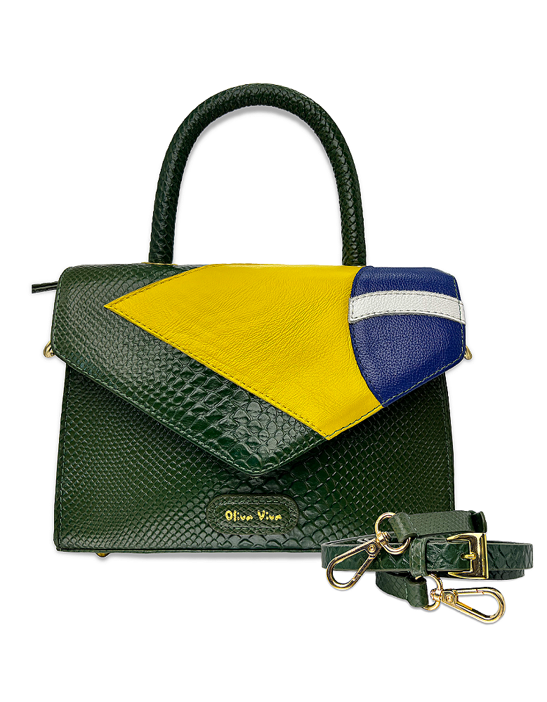 Bolsa Brasil Vereda Tropical Couro Legítimo - Brasilidade que Inspira