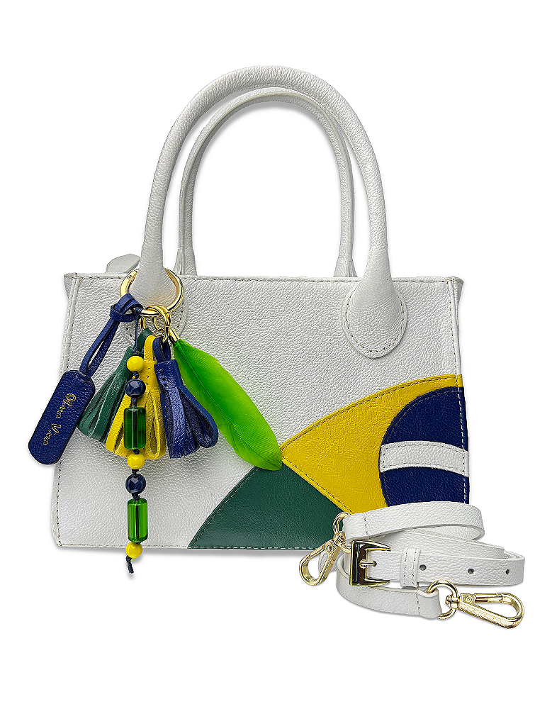 Bolsa Brasil Pérola Dos Trôpicos Couro Legítimo - Brasilidade que Inspira