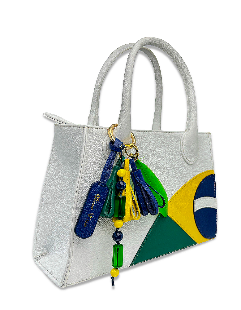 Bolsa Brasil Pérola Dos Trôpicos Couro Legítimo - Brasilidade que Inspira