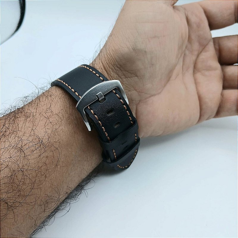 Relógio de Pulso Masculino Preto Fundo Caveira