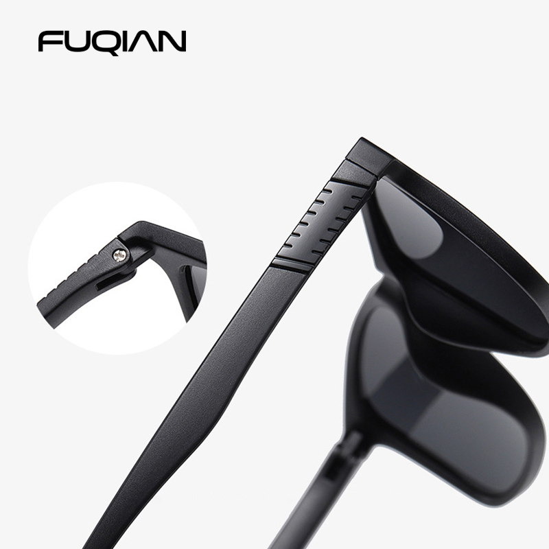 Leve tr90 óculos de sol masculino clássico quadrado polarizado óculos de sol par