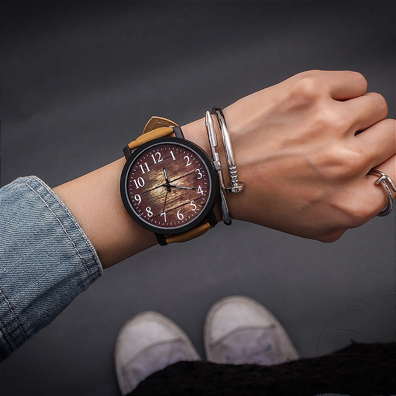 Relógio feminino de pulso de quartzo grande, relógio feminino, horas femininas,