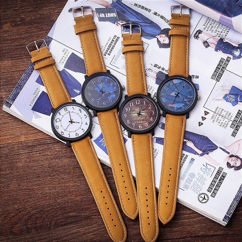 Relógio feminino de pulso de quartzo grande, relógio feminino, horas femininas,