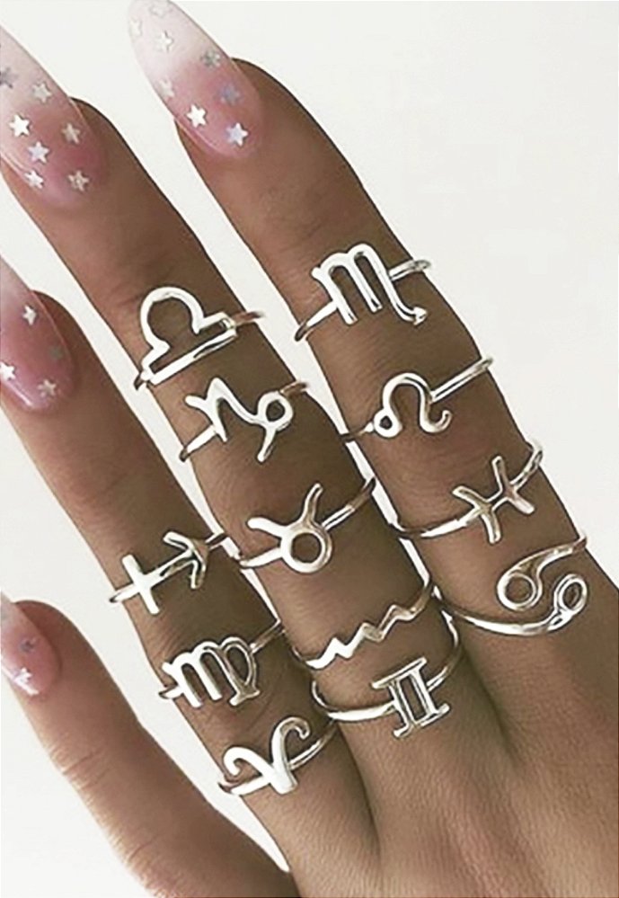 Anel Signo Peixes Prata 950