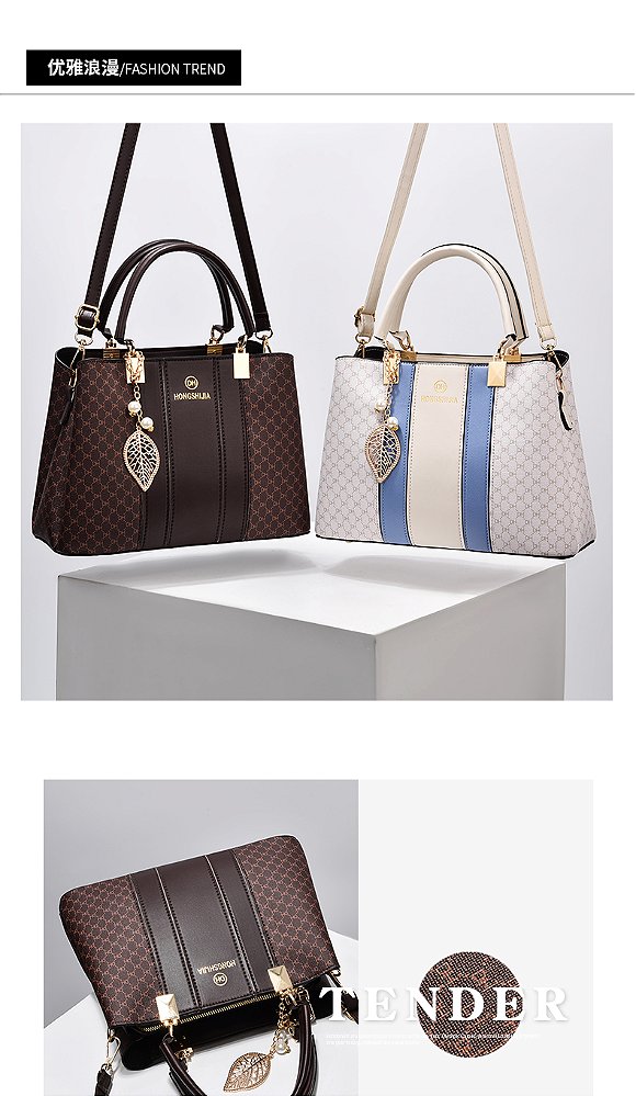 Bolsa feminina elegante de couro de alta qualidade, bolsa tote feminina com alça