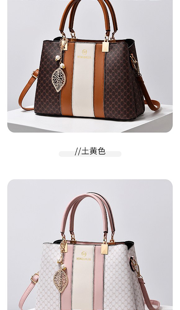 Bolsa feminina elegante de couro de alta qualidade, bolsa tote feminina com alça