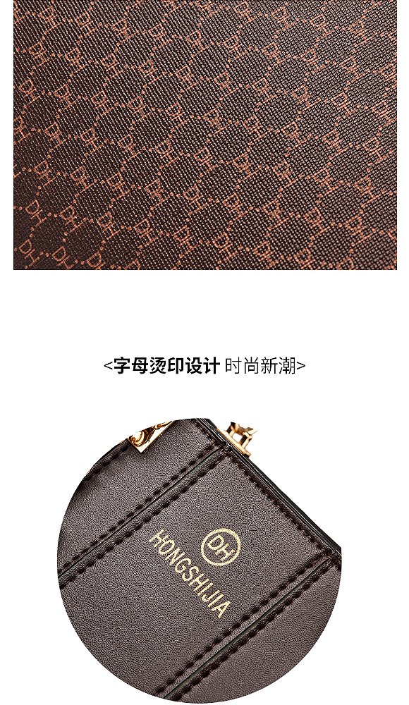 Bolsa feminina elegante de couro de alta qualidade, bolsa tote feminina com alça