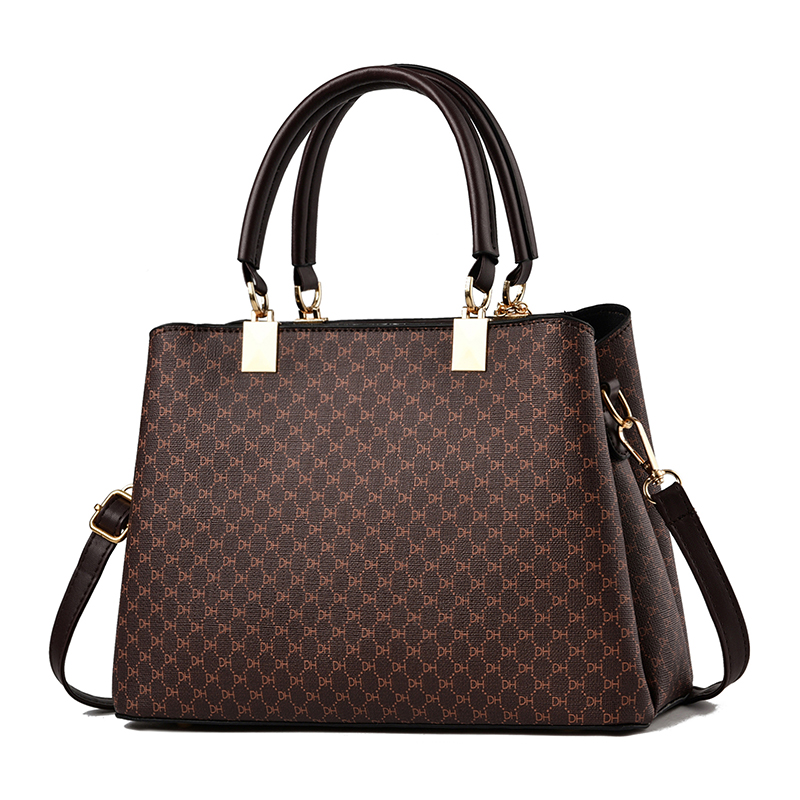 Bolsa feminina elegante de couro de alta qualidade, bolsa tote feminina com alça